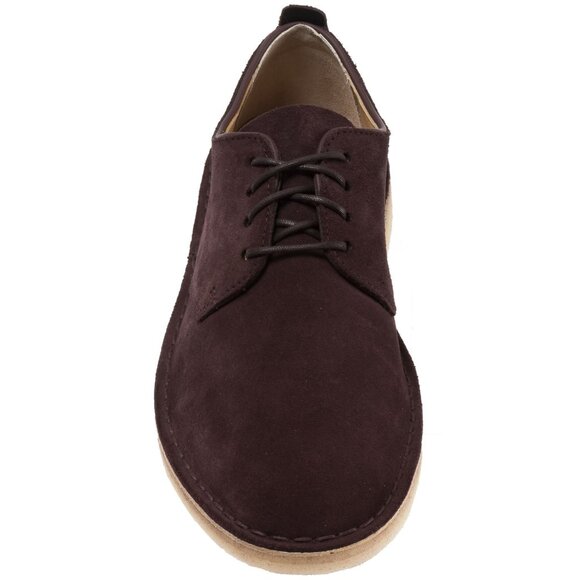 New  CLARKS Men\'s Desert London, Burgundy Suede Oxford main image 5